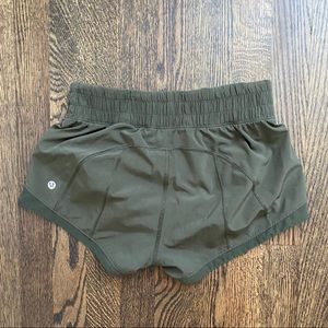Lululemon army green shorts
